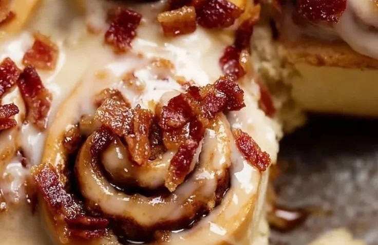 Bourbon Maple Bacon Cinnamon Rolls