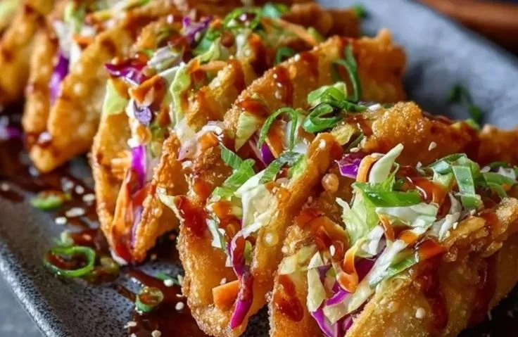 Chicken Wonton Tacos
