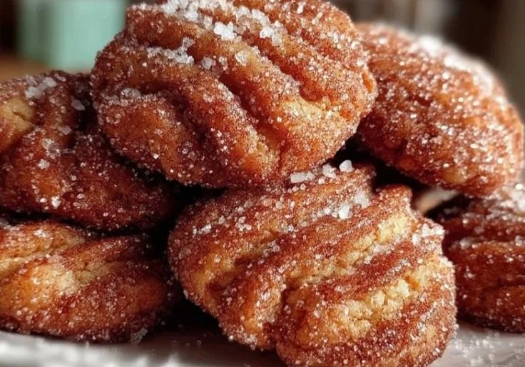 Churro Crinkle Cookies