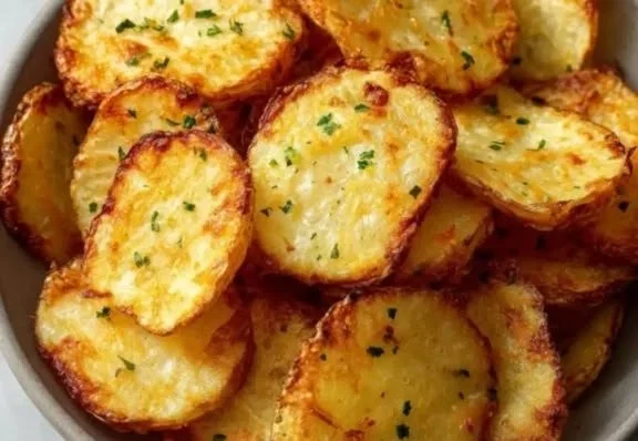 Crispy Air Fryer Sliced Potatoes