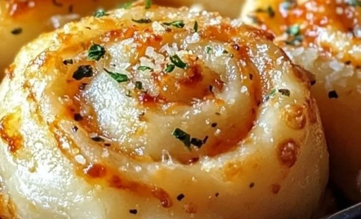 Easy New York Pizza Rolls with Mozzarella and Garlic Butter