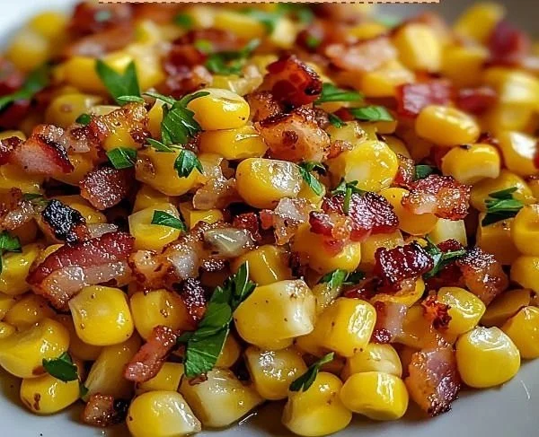 Fried Corn With Bacon