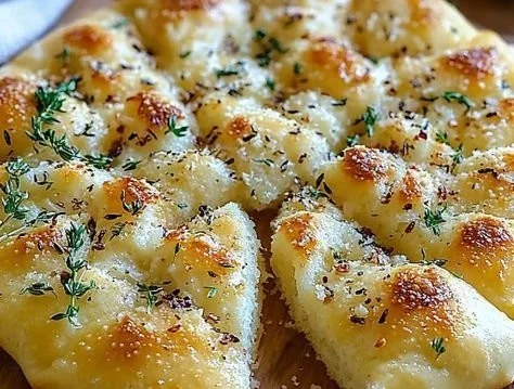 Garlic Parmesan Focaccia Bread