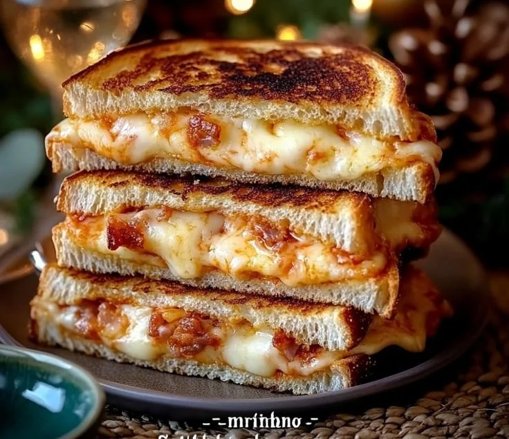Hawaiian Pizza Grilled Cheese Sandwich