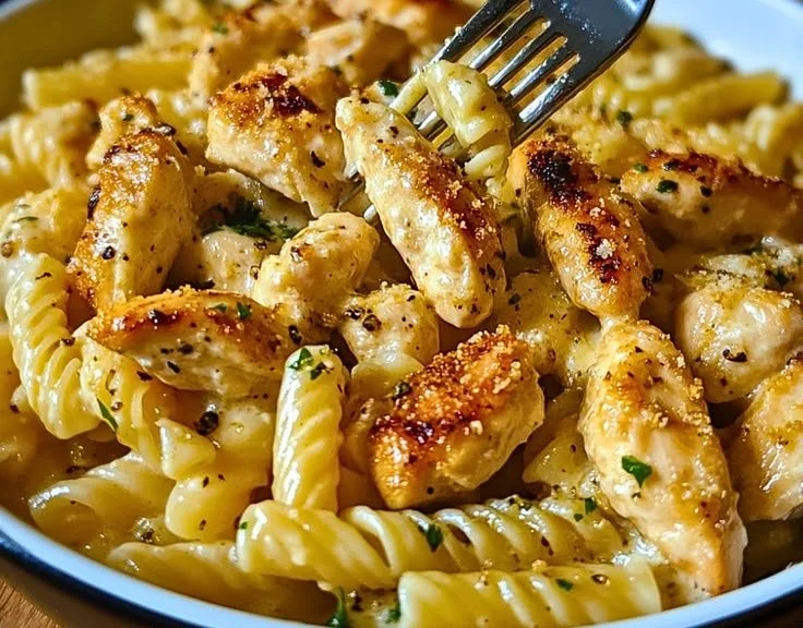 One-Pot Garlic Parmesan Chicken Pasta