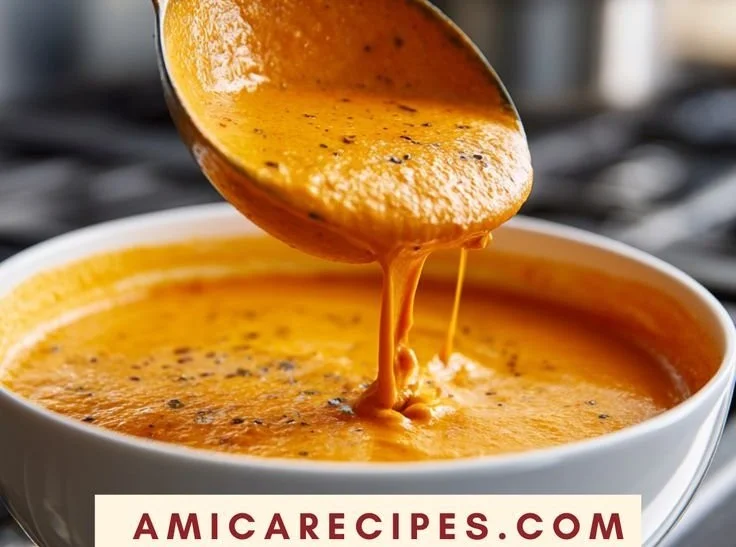 Roasted Red Pepper Gouda Soup