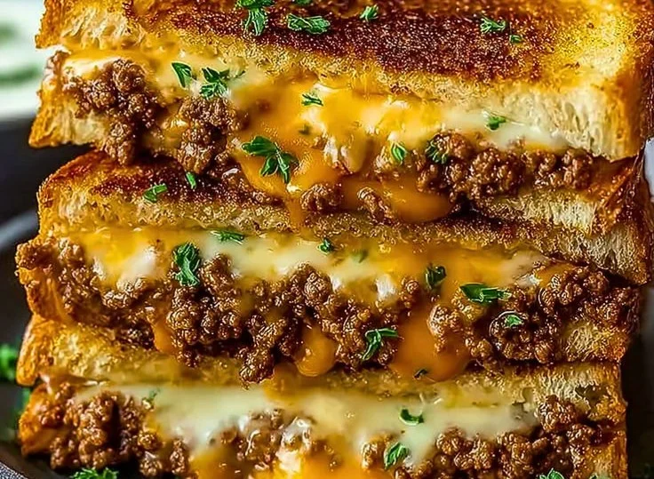 Ultimate Cheesy Ground Beef Melt